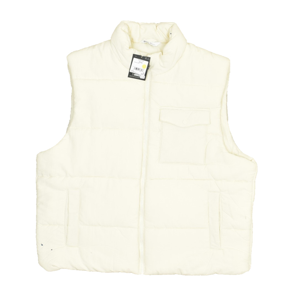 NEW Lifestyle Vest Men's Regular Size XL Light Sand Puffer Puff Jacket Zip